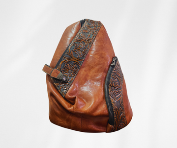 Vintage New Handmade Leather Rucksack Travel Backpack