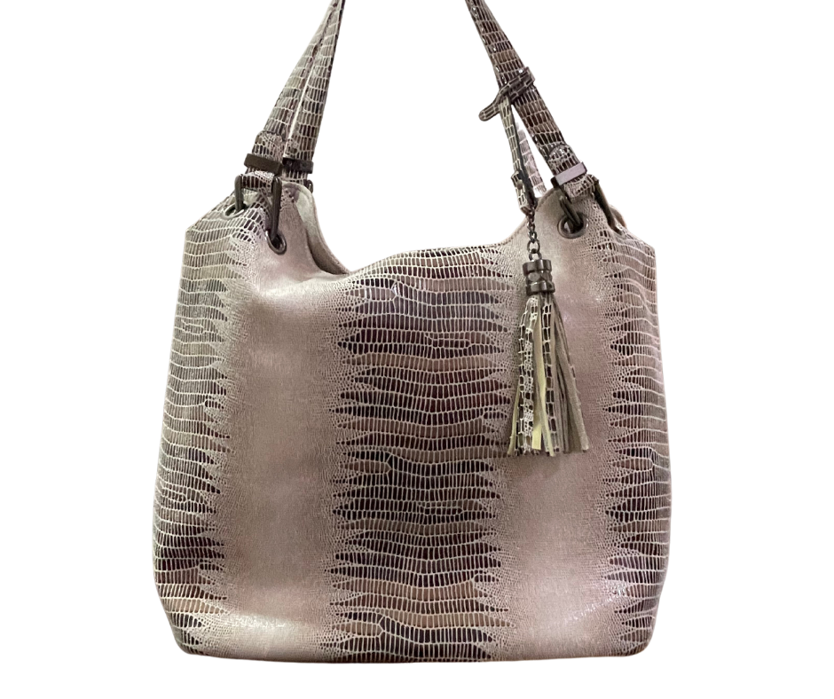 Snake Print Soft Women Handbag