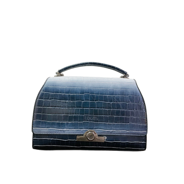 LOGUS Women's Handbag (Blue and White)